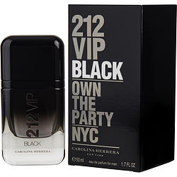 Carolina Herrera 212 VIP Black Cologne Bottle and Box