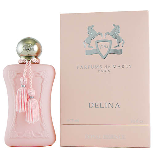 Light Pink Perfume Bottle with Silver Top and Box