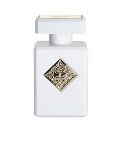 Musk Therapy Perfume White Bottle with Gold Emblems