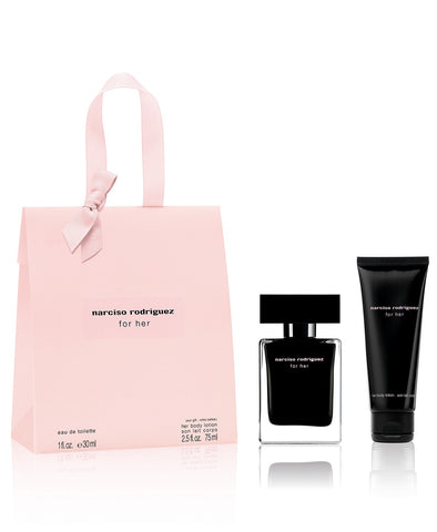 Narciso Rodriguez Perfume and Lotion in Pink Bag with Bow