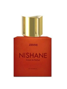 Dark Orange Perfume Bottle with Gold Top