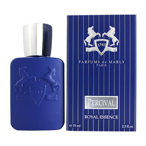 Dark Blue Perfume Bottle and Box Parfums De Marly