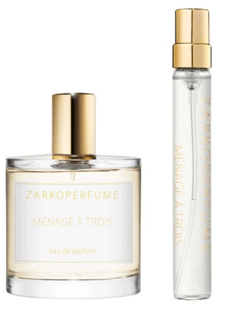 Zarkkoperfume Menage a Trois Bottle and Travel Bottle